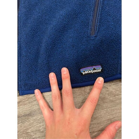 Y2K Patagonia Synchilla Blue Vest Size Large - Picture 2 of 6